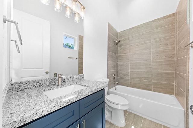 4710 Gunter St, Houston, TX 77020 - full bathroom with vanity, toilet, and tub / shower combination