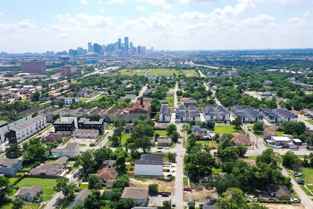 4710 Gunter St, Houston, TX 77020 - aerial overview of property's location featuring nearby suburban area