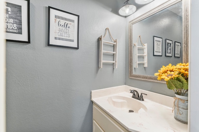 20107 Sunny Shores Dr, Humble, TX 77346 - bathroom featuring vanity and a textured wall