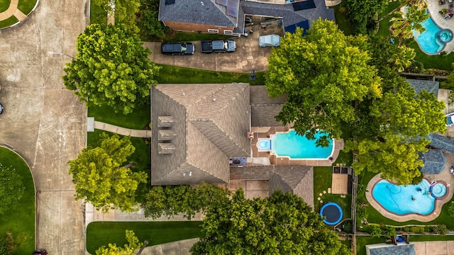 24714 Valleylight Dr, Katy, TX 77494 - bird's eye view of a pool