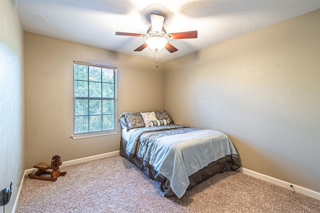 20423 Lone Star Oak St, Cypress, TX 77433 - bedroom with carpet flooring, baseboards, and ceiling fan