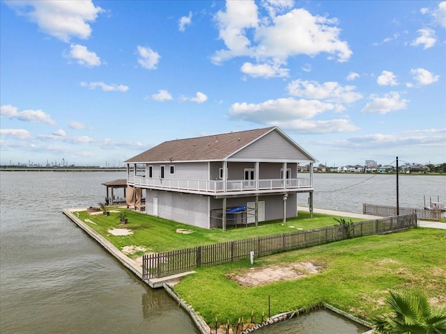 7014 Terrasso Dr, Hitchcock, TX 77563 - dock area featuring a water view