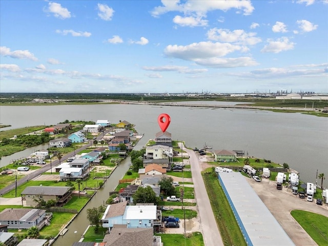 7014 Terrasso Dr, Hitchcock, TX 77563 - bird's eye view of a nearby body of water