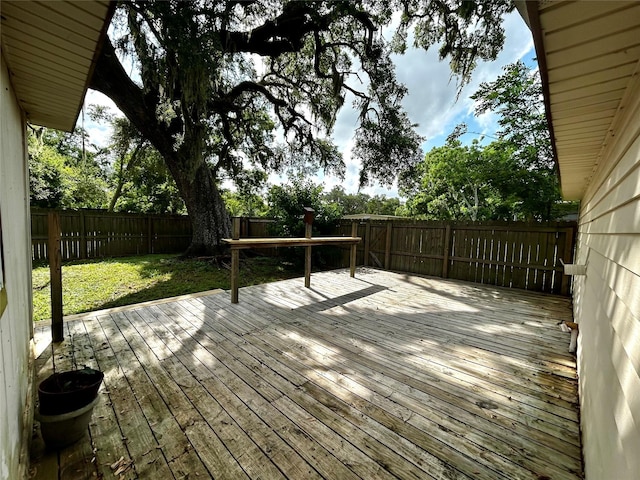 827 Live Oak Dr, Jones Creek, TX 77541 - view of wooden deck