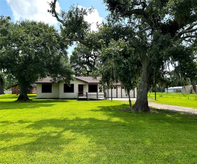 827 Live Oak Dr, Jones Creek, TX 77541 - view of green lawn