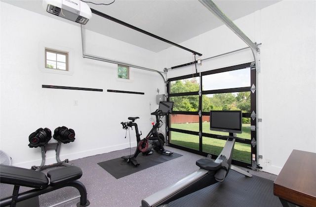 535 Creekside Dr, Salado, TX 76571 - exercise area featuring baseboards