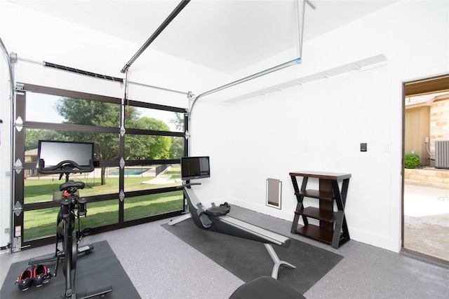 535 Creekside Dr, Salado, TX 76571 - exercise room featuring baseboards