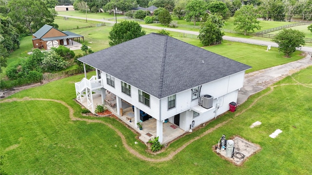 4746 County Road 502d, Sweeny, TX 77480 - aerial view of property and surrounding area with a tree filled landscape