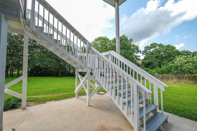 4746 County Road 502d, Sweeny, TX 77480 - view of patio featuring stairs