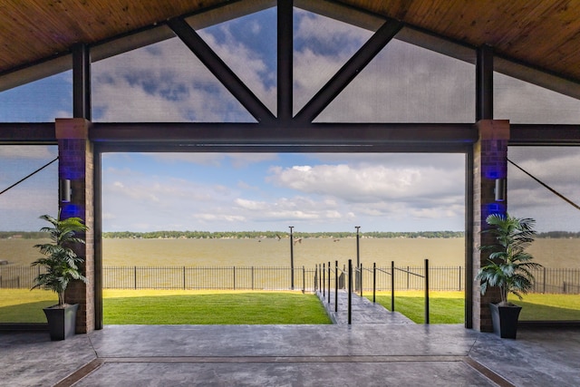9314 Brunel Ln, Houston, TX 77044 - view of patio featuring a rural view
