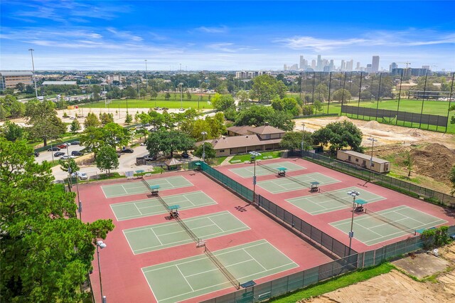 507 Terrace Dr, Houston, TX 77007 - aerial view of skyline