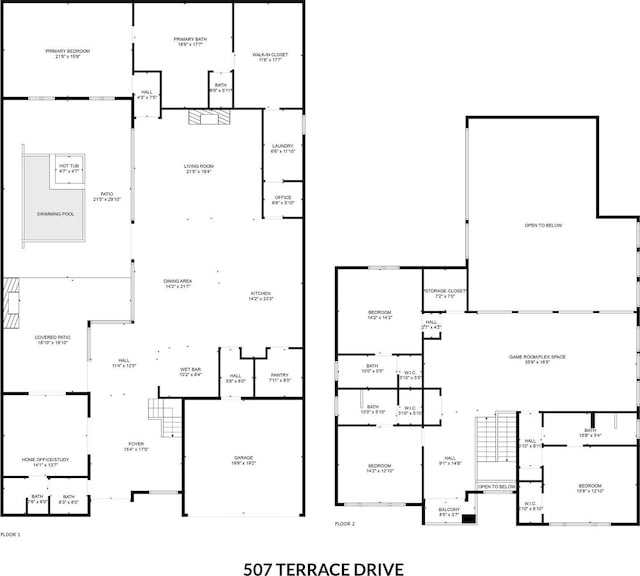 507 Terrace Dr, Houston, TX 77007 - room layout