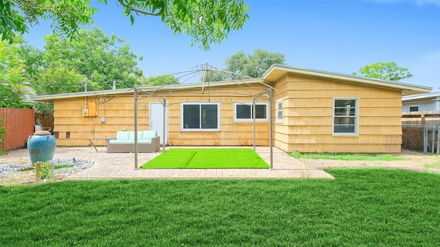 6805 Mobud Dr, Houston, TX 77074 - rear view of property with a patio area
