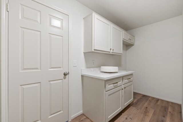 150 Rushwing Pl, The Woodlands, TX 77381 - laundry area with light wood-type flooring