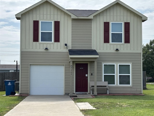 2009 6th St, Hempstead, TX 77445 - view of front of property featuring board and batten siding, an attached garage, and driveway