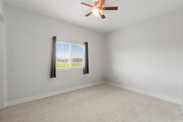 18327 Cypress Hill Dr, Rosharon, TX 77583 - spare room with a ceiling fan, carpet floors, and baseboards