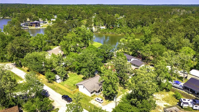 109 Teena Ln, Livingston, TX 77351 - drone / aerial view of a forest and a large body of water