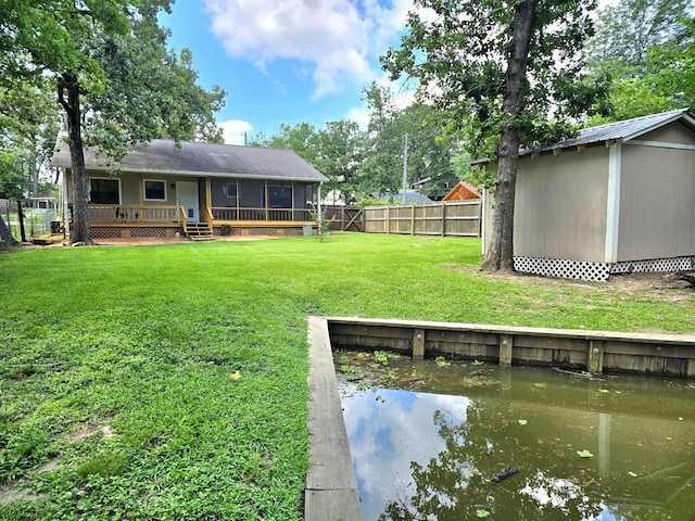 109 Teena Ln, Livingston, TX 77351 - view of yard featuring a wooden deck