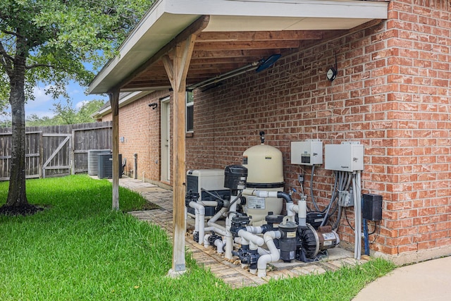 12631 Midland Creek Dr, Tomball, TX 77377 - view of patio / terrace with cooling unit