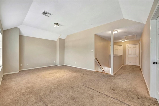 4235 Park Ridge Dr, Pasadena, TX 77504 - carpeted spare room with lofted ceiling and attic access