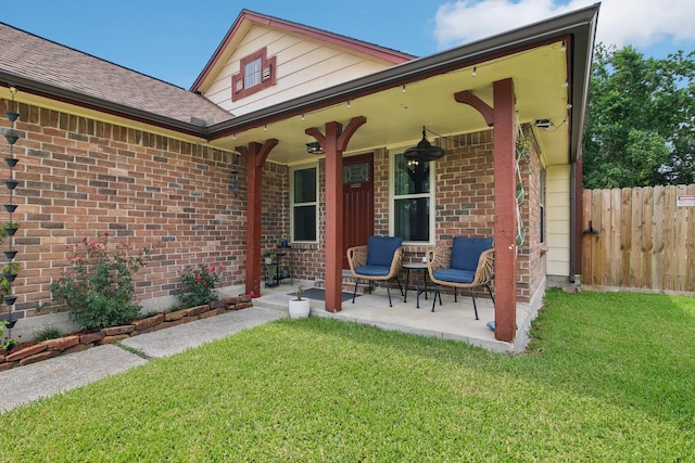 5551 Fawn Trail Ln, Humble, TX 77346 - view of porch