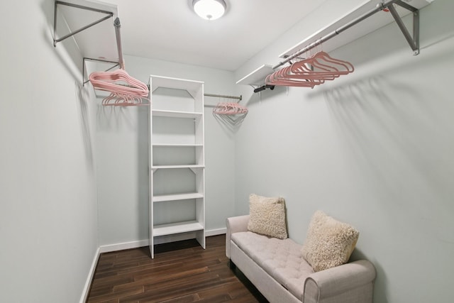 5551 Fawn Trail Ln, Humble, TX 77346 - walk in closet with dark wood finished floors