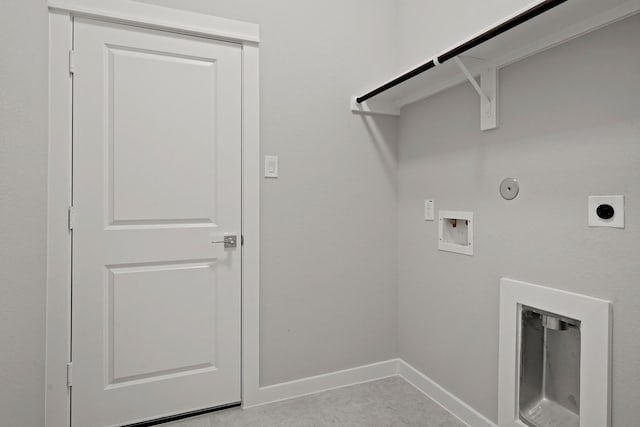 207 Little Dog Dr, Montgomery, TX 77356 - laundry area featuring gas dryer hookup, washer hookup, electric dryer hookup, and baseboards