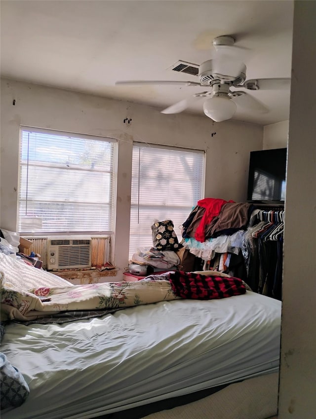 526 Guyer St, Sugar Land, TX 77498 - bedroom with ceiling fan and cooling unit