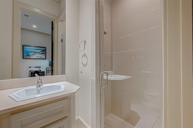 311 Calle Sevilla Pl, Houston, TX 77007 - full bathroom with a shower stall and vanity