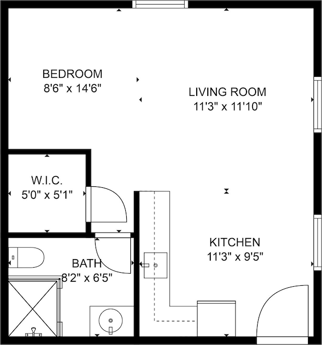 613 E 18th St, Houston, TX 77008 - room layout