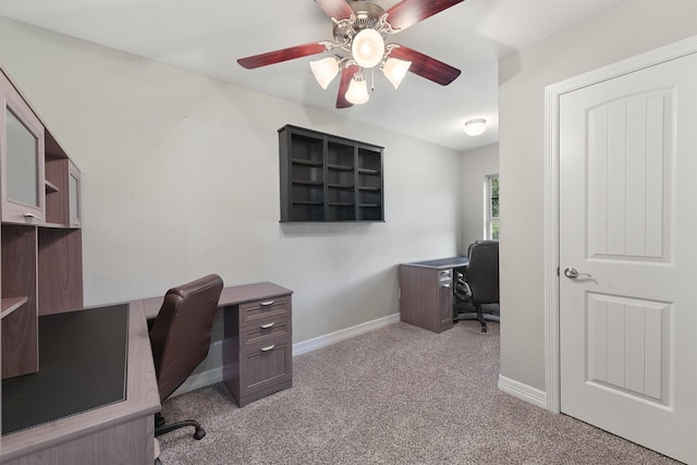 532 County Road 632, Dayton, TX 77535 - carpeted office with ceiling fan and baseboards