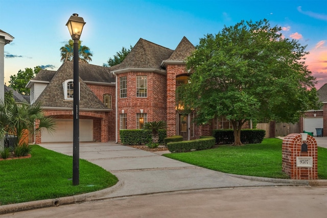 9707 Chipstead Cir, Spring, TX 77379 - view of front of property featuring brick siding, concrete driveway, and a shingled roof