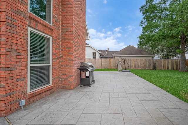 3406 Mesquite Dr, Sugar Land, TX 77479 - view of patio / terrace with area for grilling