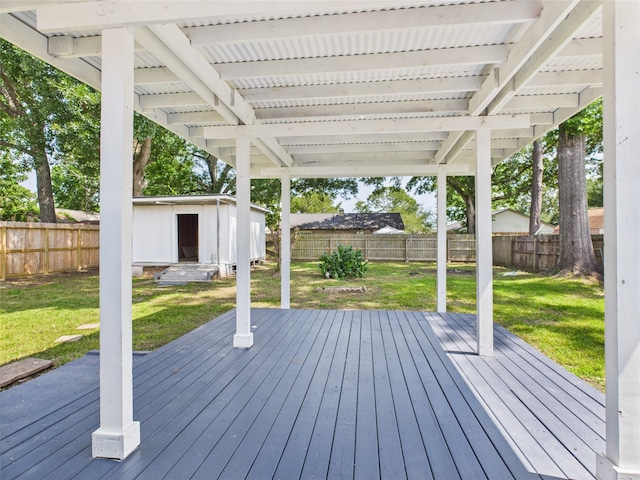 3219 Ricewood Dr, Porter, TX 77365 - view of wooden terrace