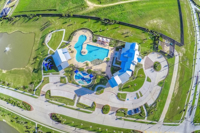 1718 Pepper Grove Ln, Katy, TX 77494 - bird's eye view of a pool