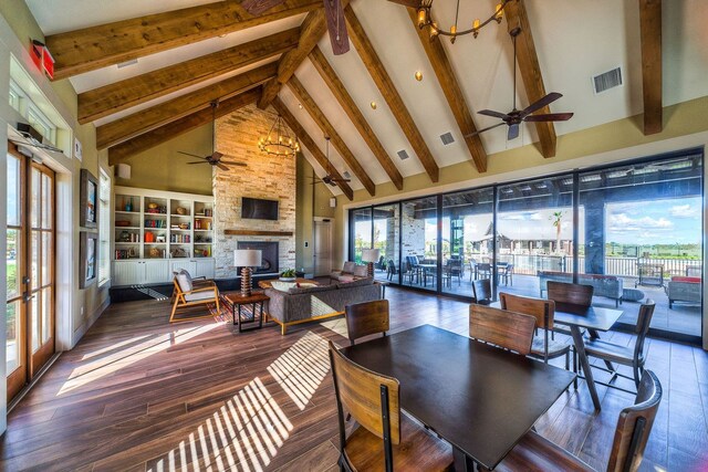 1718 Pepper Grove Ln, Katy, TX 77494 - sunroom / solarium with french doors and a chandelier