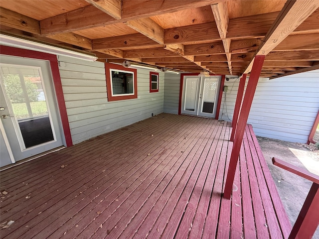 1707 Key St, Waller, TX 77484 - wooden deck featuring french doors