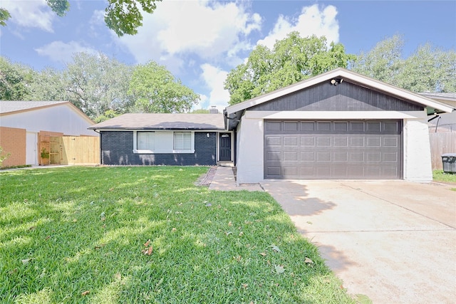 9910 Kent Towne Ln, Sugar Land, TX 77498 - ranch-style house featuring driveway, brick siding, and an attached garage