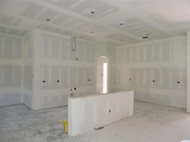 4118 Bear Creek Trce, Baytown, TX 77521 - unfurnished room with arched walkways and concrete flooring