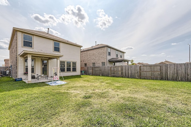 8126 Coco Bluff Dr, Cypress, TX 77433 - back of property with a patio and central AC