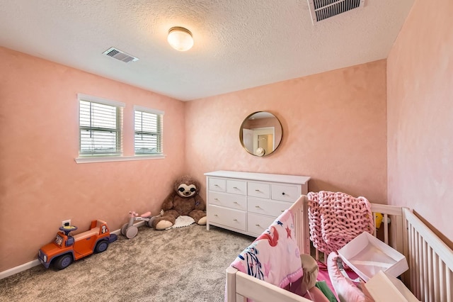 8126 Coco Bluff Dr, Cypress, TX 77433 - bedroom with carpet floors and a textured ceiling