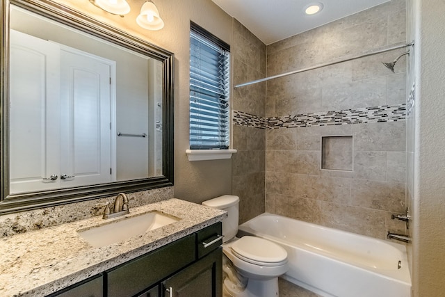 1610 Knox St Unit A, Houston, TX 77007 - bathroom with vanity, toilet, and shower / tub combination
