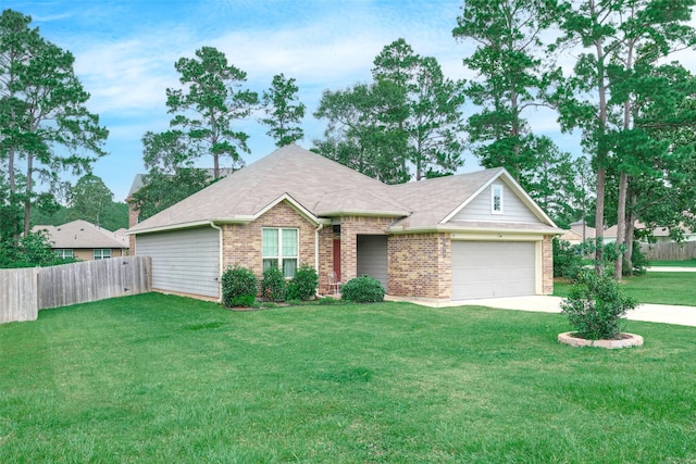 999 Arbor Gln, Conroe, TX 77303 - single story home featuring brick siding, an attached garage, and driveway