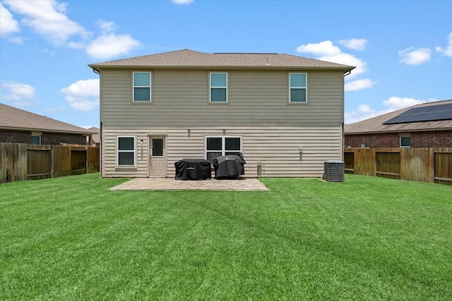 22435 Base Light Dr, Hockley, TX 77447 - rear view of house featuring a fenced backyard and a patio
