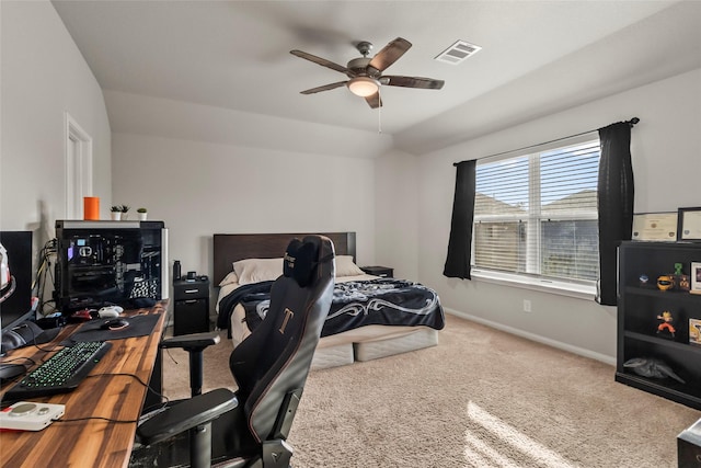 4831 Blue Jacaranda Way, Spring, TX 77373 - carpeted bedroom featuring baseboards and ceiling fan