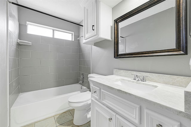 8118 Wind Forest Dr, Houston, TX 77040 - full bath with vanity, toilet, and shower / bath combination