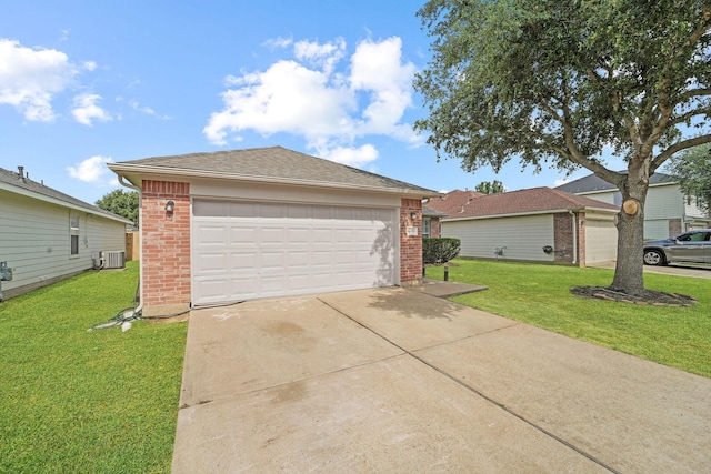 6519 Portlick Dr, Katy, TX 77449 - view of front of house with brick siding and a front lawn