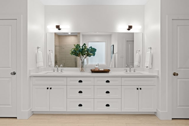 937 Louise St, Houston, TX 77009 - full bath with a shower stall and double vanity