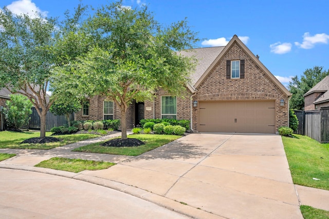 3307 Blueberry Turn Trl, Richmond, TX 77406 - view of front of home featuring brick siding, driveway, and a garage
