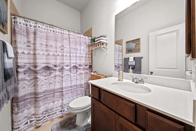 3307 Blueberry Turn Trl, Richmond, TX 77406 - bathroom featuring vanity, toilet, and a shower with curtain